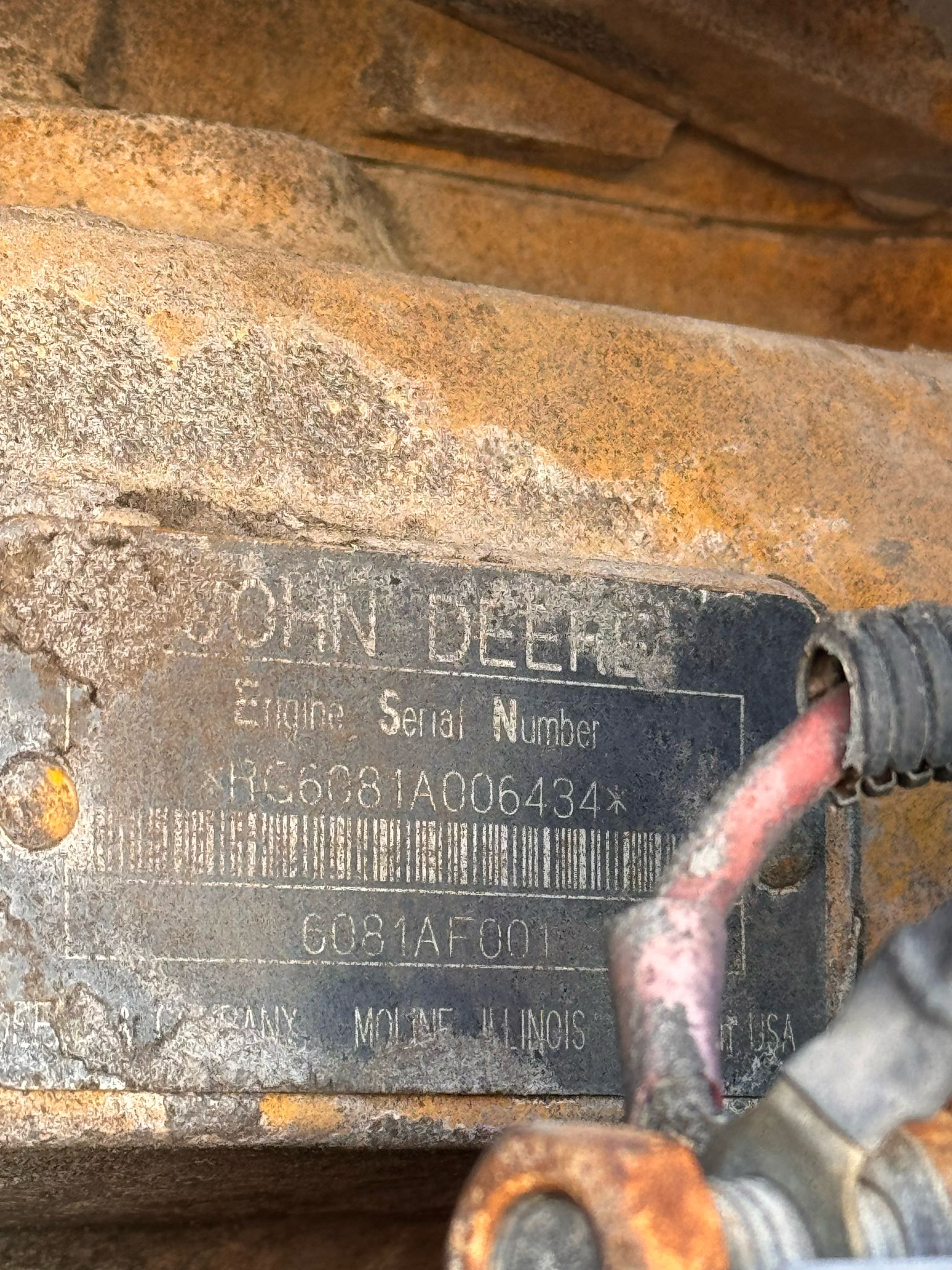 MOTOR JOHN DEERE 6081AF001